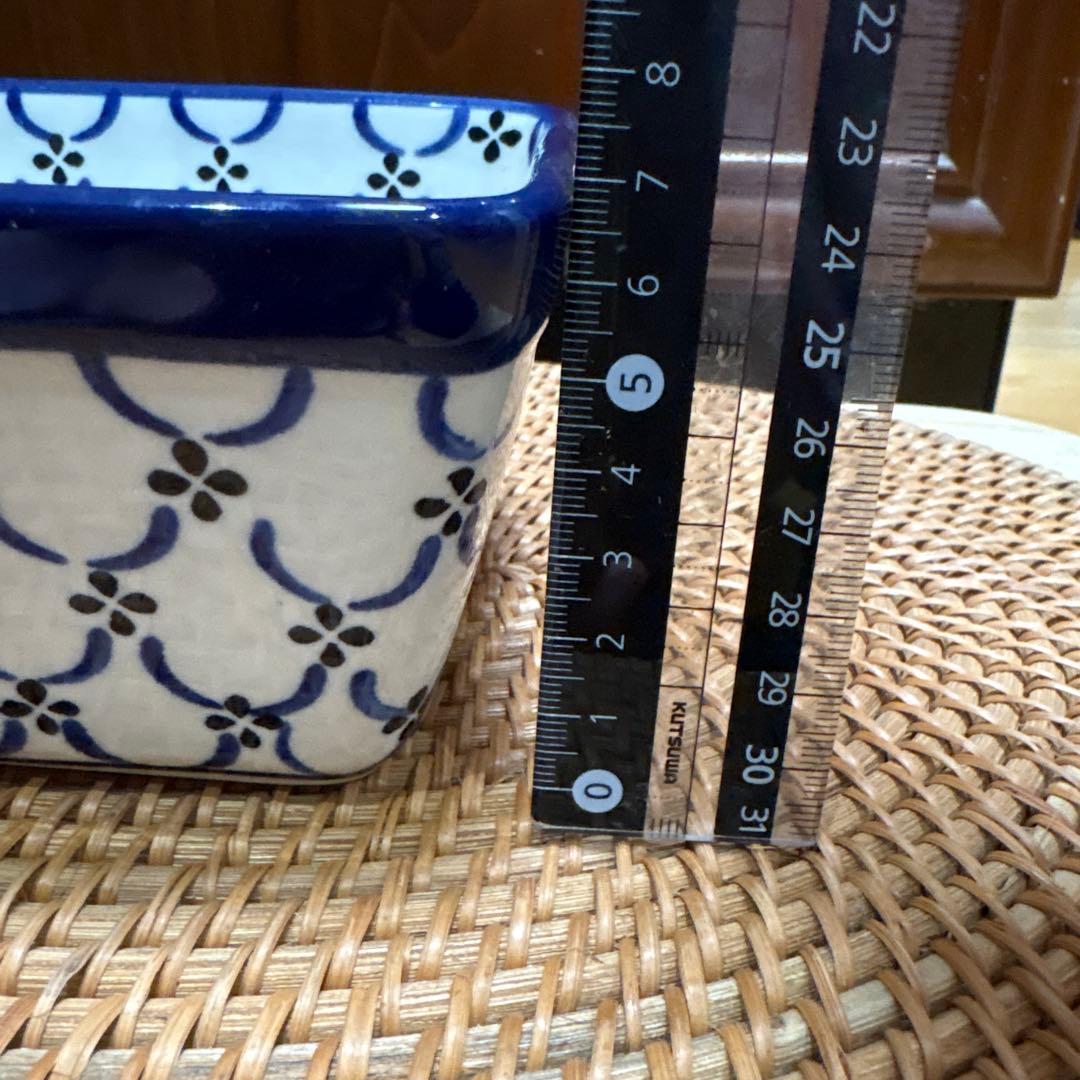 新品　ポーランド　ツェラミカ製　オーブンディッシュ 大　ポーリッシュポタリー　②