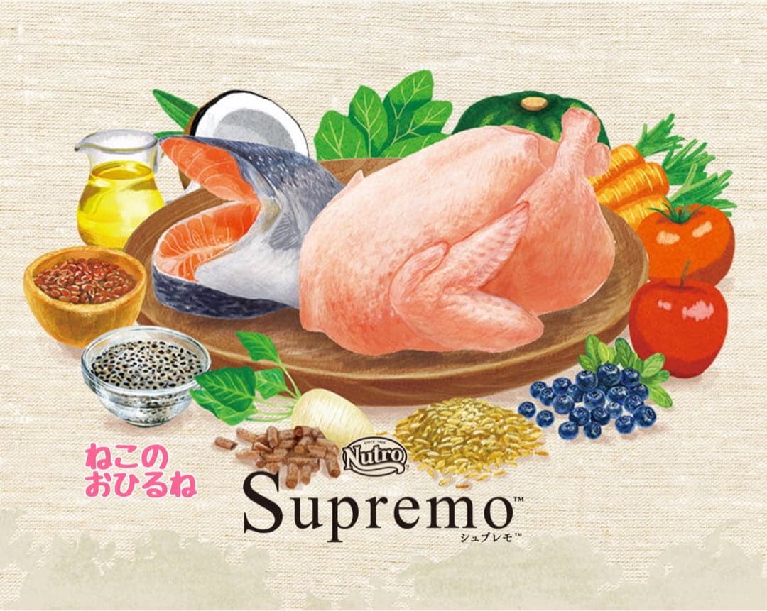 ニュートロシュプレモ　成猫用 　チキン&サーモン/白身魚&チキン　3kg×４袋