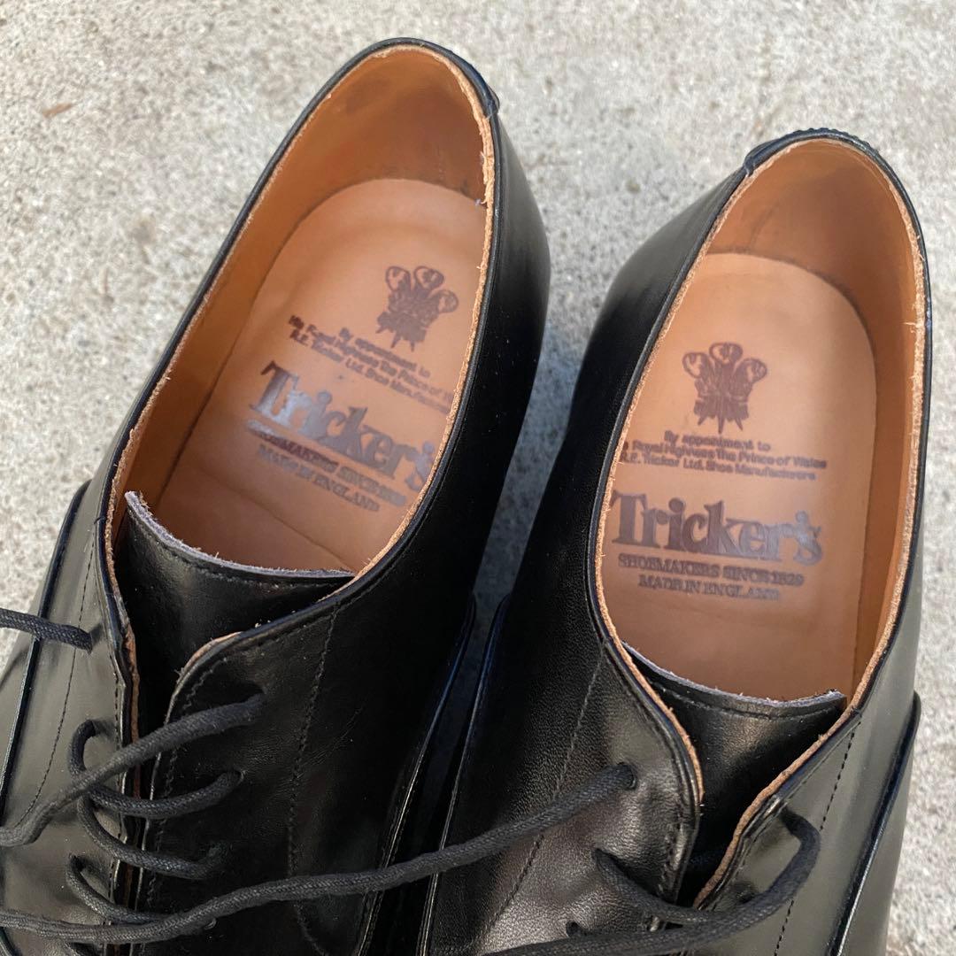 ほぼ未使用 トリッカーズ リージェント UK7.5 ブラック 純正シューツリー付