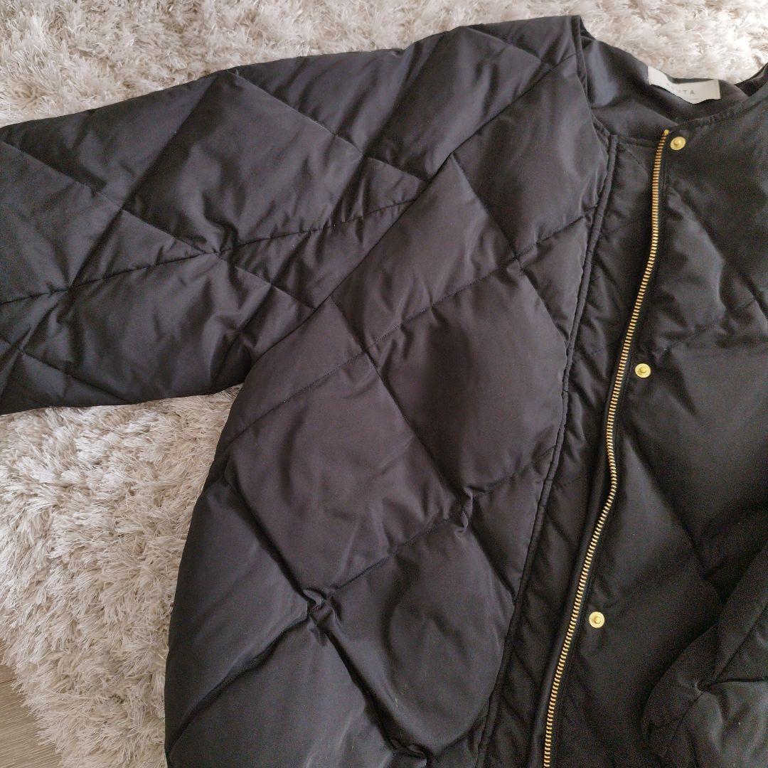 美品アーバンリサーチACUTA アクータ キルティングジャケットブラック