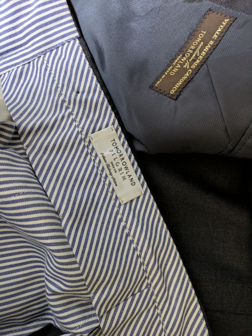 TOMORROWLAND pilgrim グレー ビジネススーツ 44