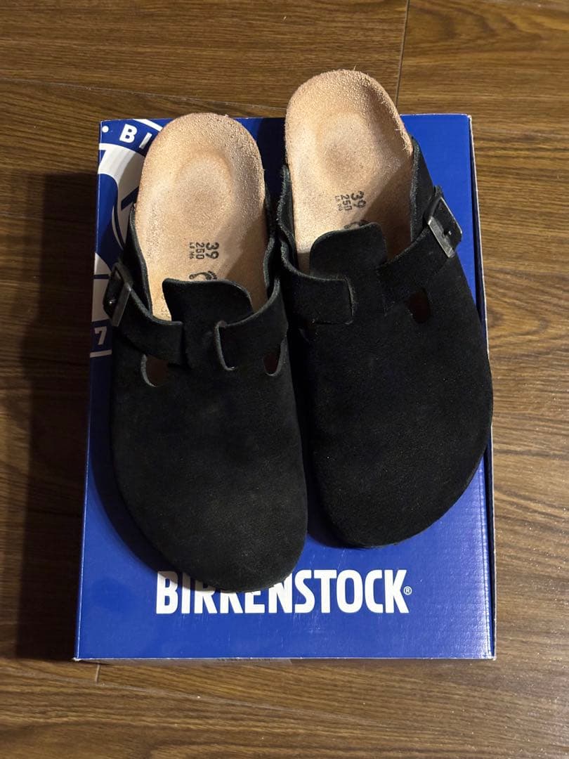 BIRKENSTOCK Boston ブラック 39 箱付き
