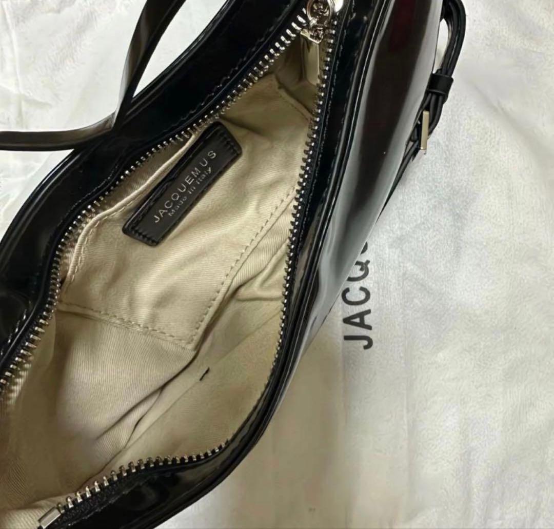 JACQUEMUS ブラックショルダーバッグ 28*4*12CM(箱無し)