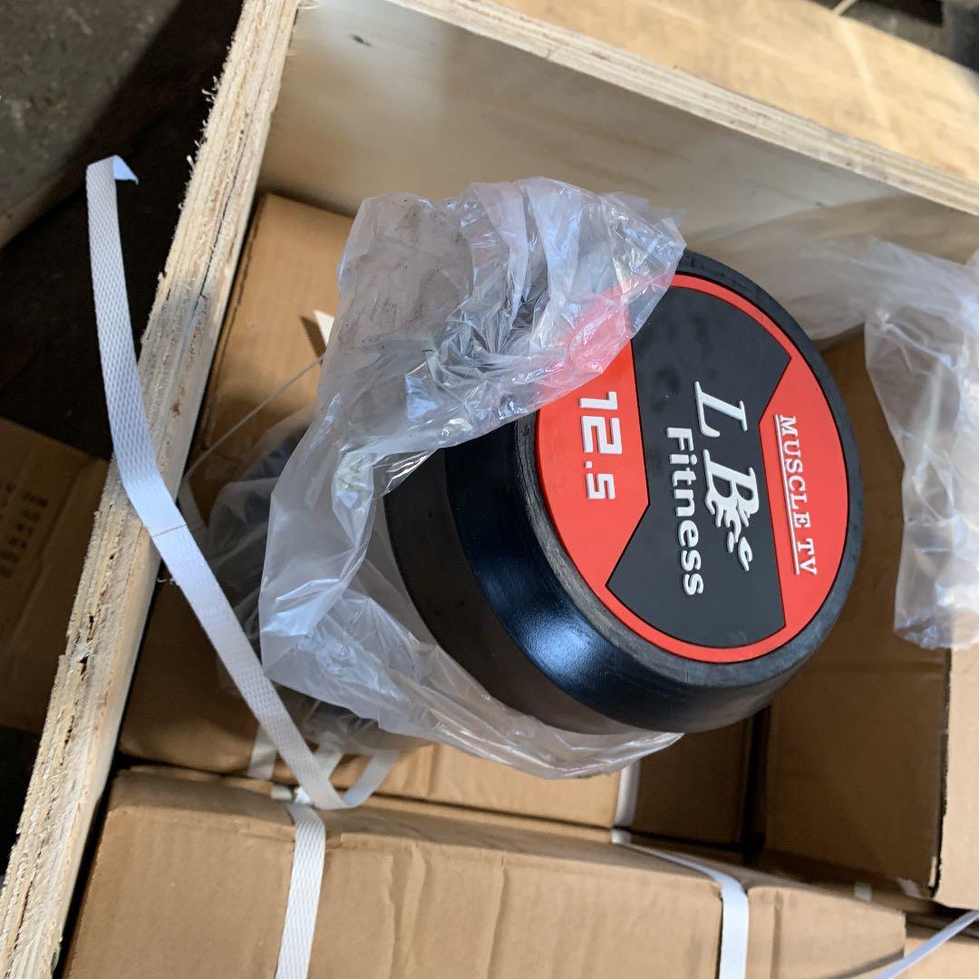 業務用ラバーダンベル 2.5kg から30kg 12セット