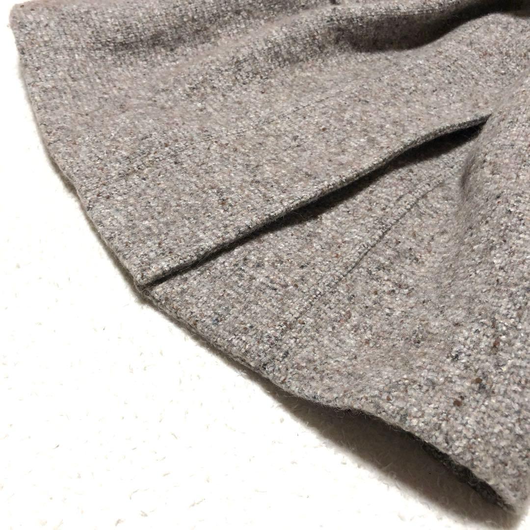 未使用級　スポーツマックス　チェスターコート　ベルテッドコート　ツイード　ウール