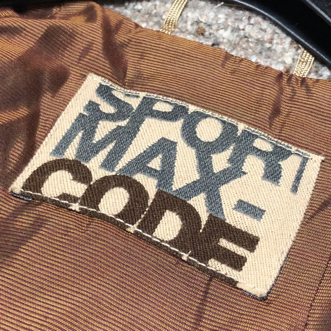 未使用級　スポーツマックス　チェスターコート　ベルテッドコート　ツイード　ウール