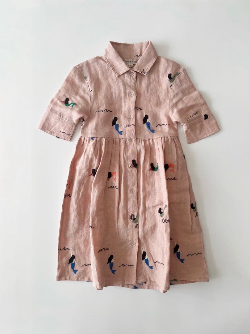 ワンピース FISH & KIDS / EMBROIDERY DRESS 2-3y