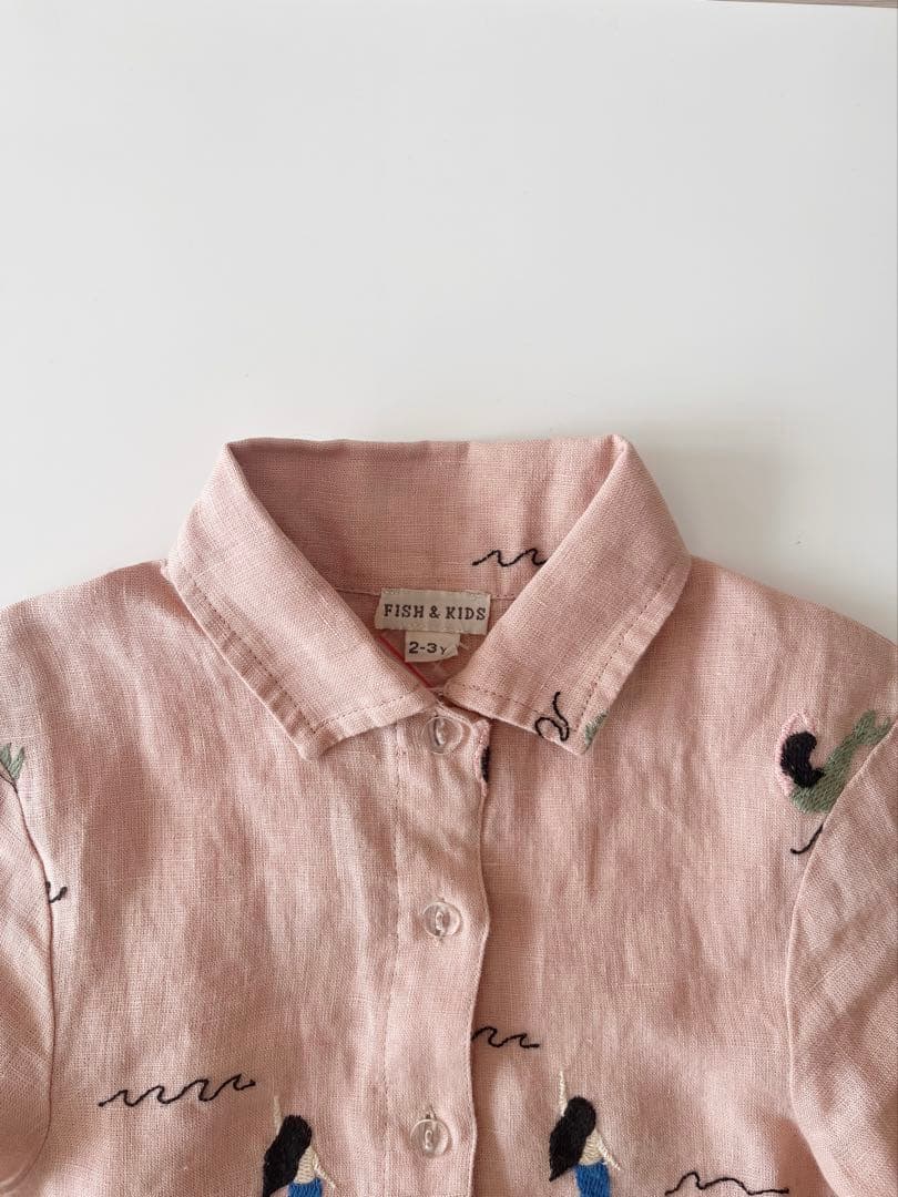 ワンピース FISH & KIDS / EMBROIDERY DRESS 2-3y