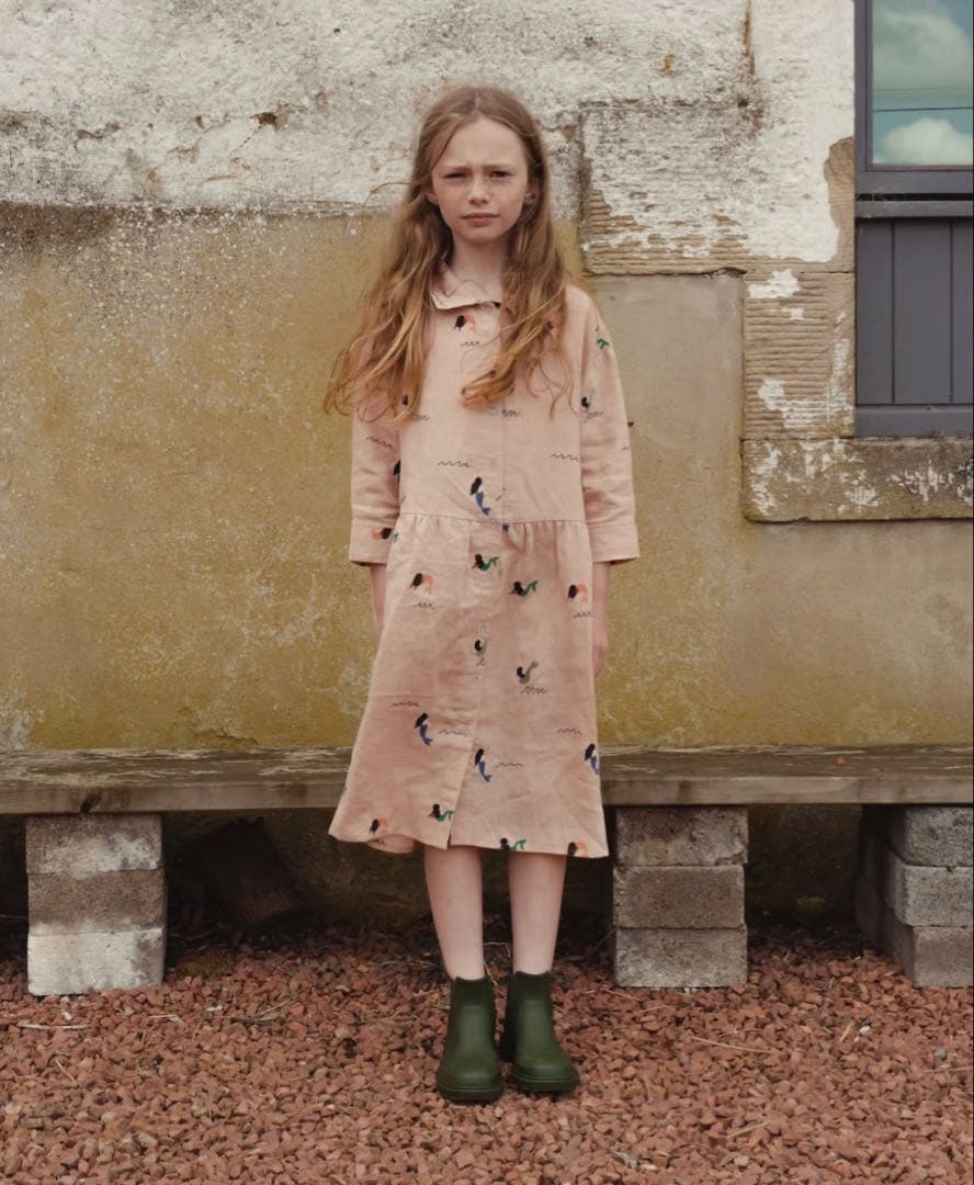 ワンピース FISH & KIDS / EMBROIDERY DRESS 2-3y