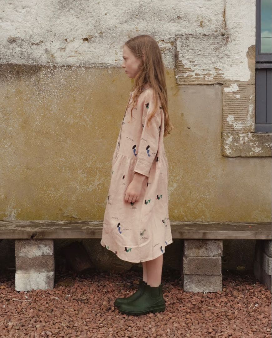 ワンピース FISH & KIDS / EMBROIDERY DRESS 2-3y