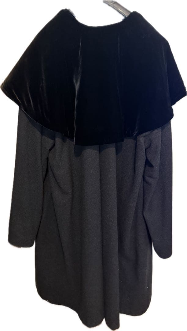 イタリア製　COMME des GARÇONS ブラックロングコート M 希少