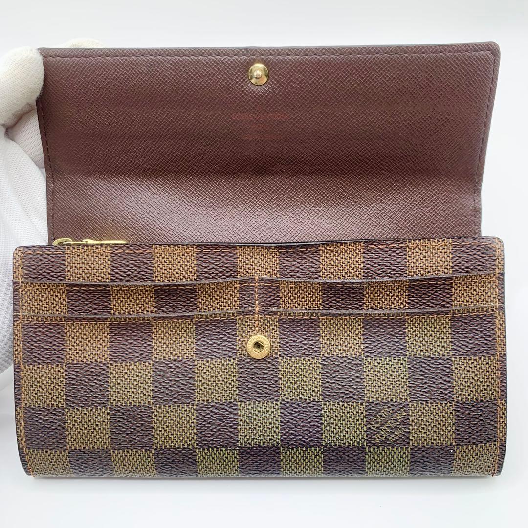 【極美品】ルイ・ヴィトン ダミエ サラ 長財布 N61734 K11