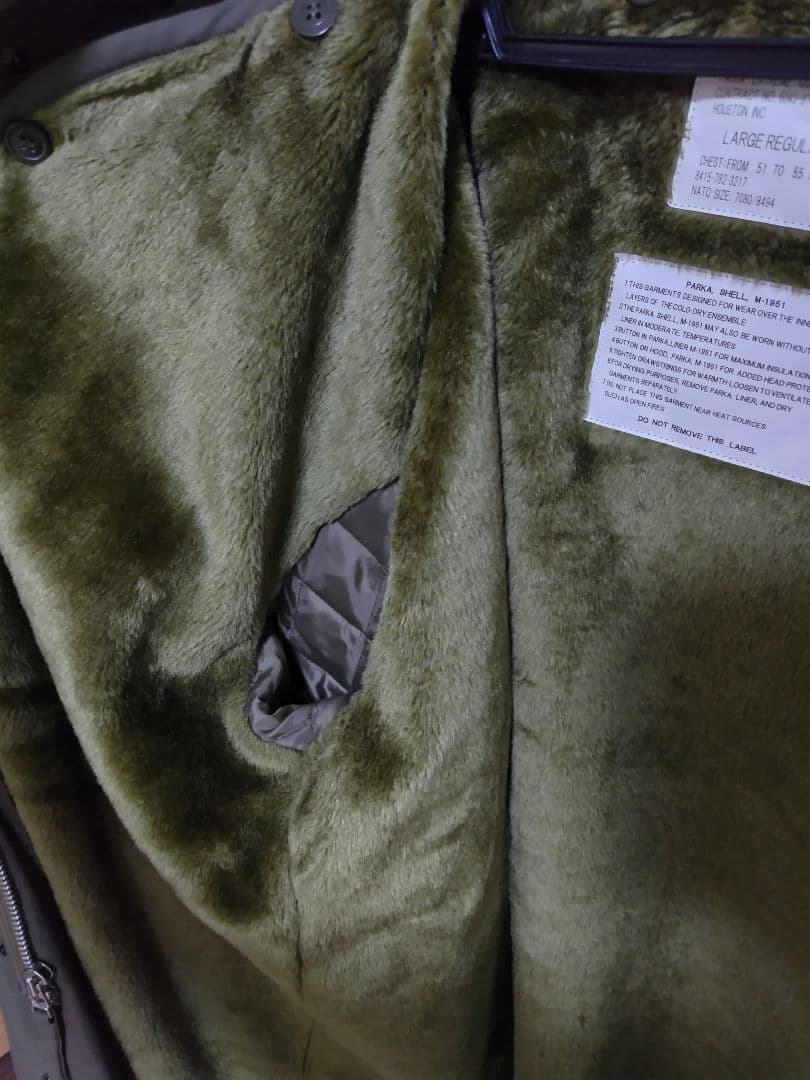 ヒューストン M-51 フィッシュテイルパーカー Lサイズ