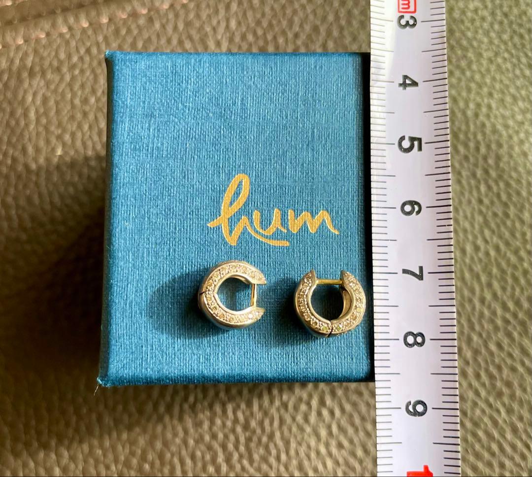 【つれづれ雑貨店さま専用】humハムエタ 18KWG フープピアス