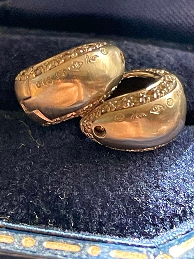 【つれづれ雑貨店さま専用】humハムエタ 18KWG フープピアス