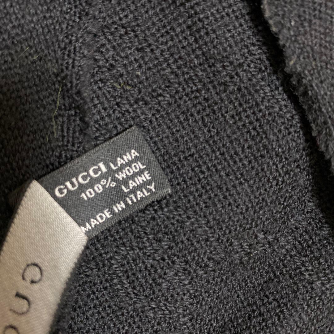 Y*N様 GUCCI グッチ GG柄 マフラー メンズ レディース　黒色