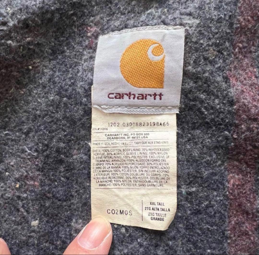 90s USA製 carhartt チョアコート ダックジャケット モスグリーン