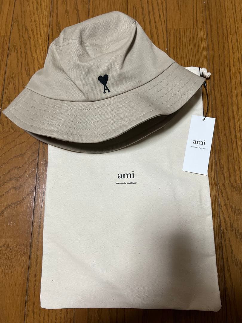 ami parisベージュ バケットハット サイズ60