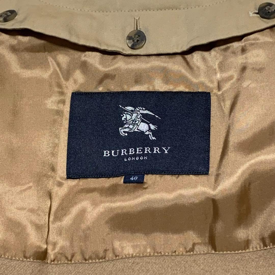 美品　バーバリーロンドン　トレンチ　プリーツ　フォックス　ハニーベージュ　L