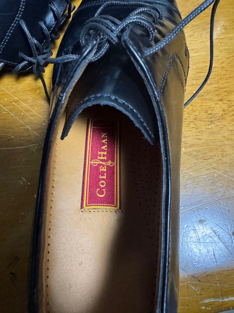 コールハーン　ストレートチップ　レザーソール　未使用品　26.5cm