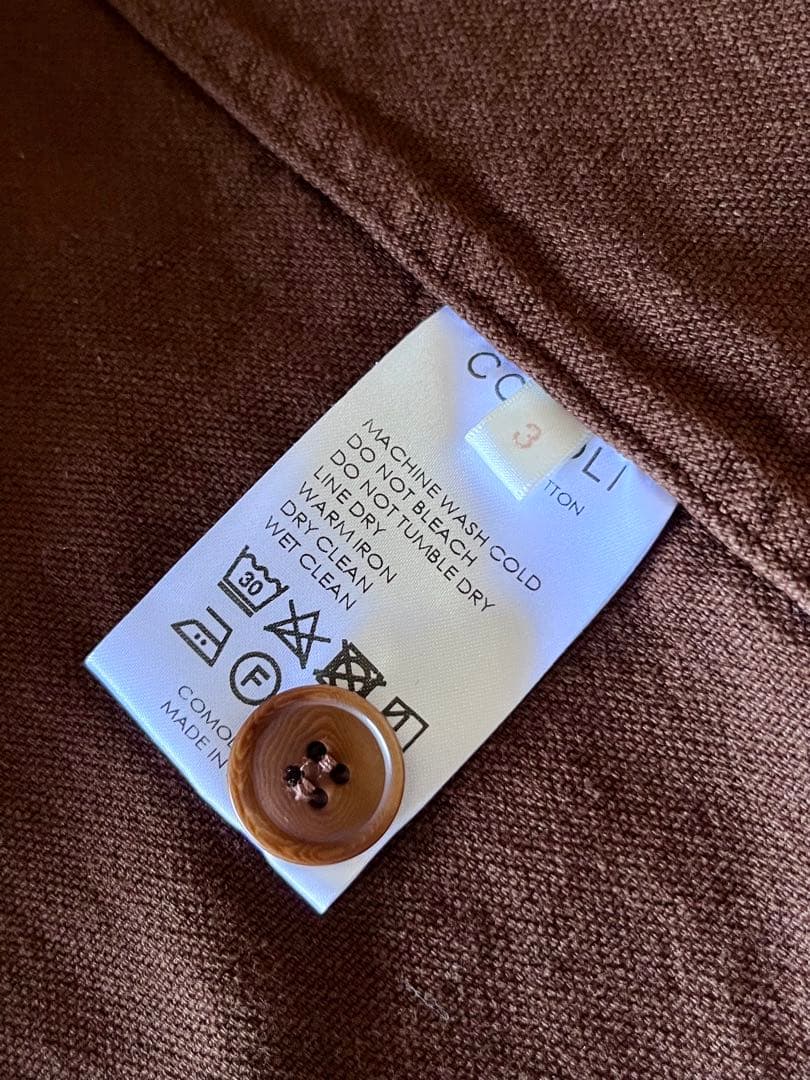 COMOLI コットン ダックス ハンティング ジャケット Z01-01015