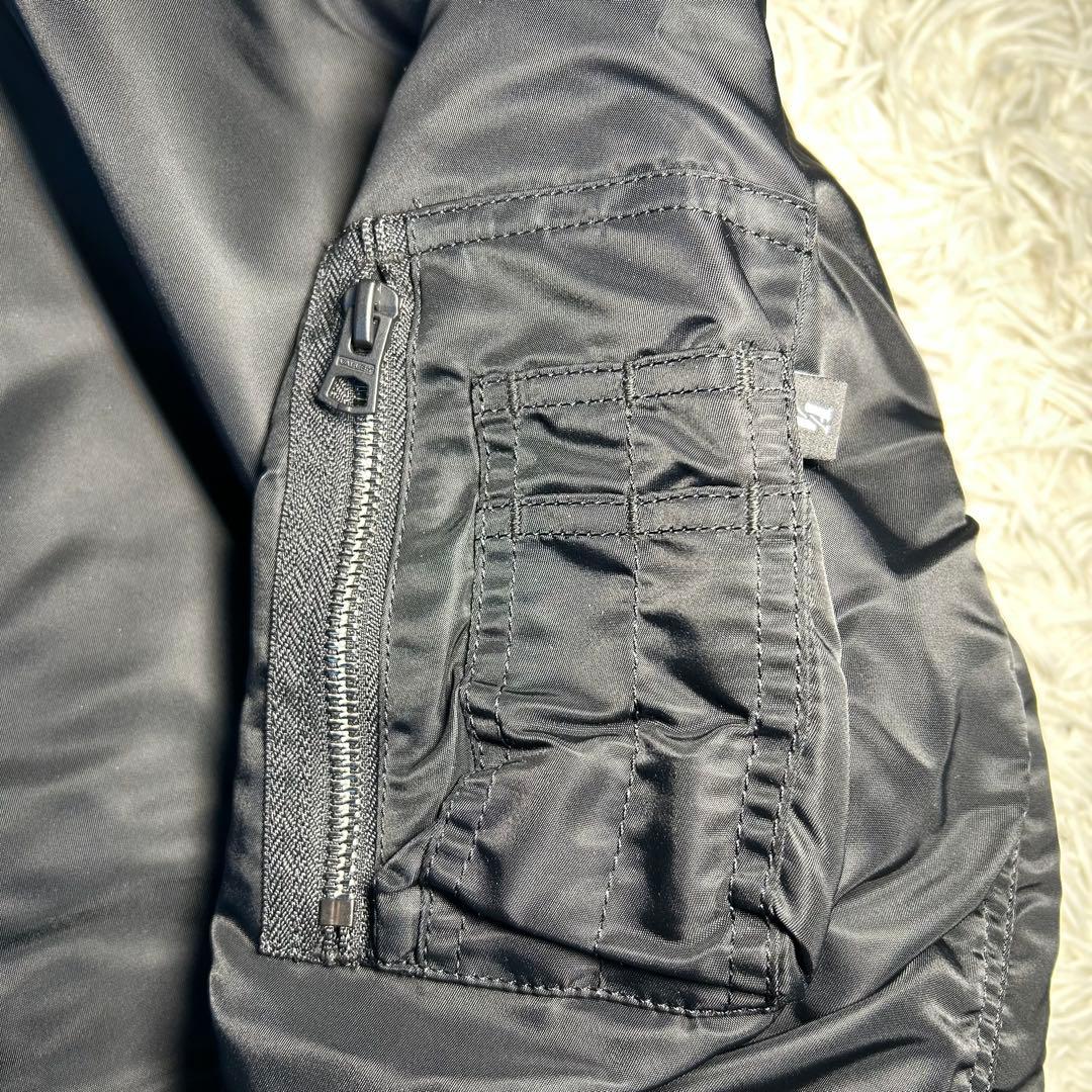 【美品】VALLEY APPAREL リバーシブル ma-1 ブラック　XL