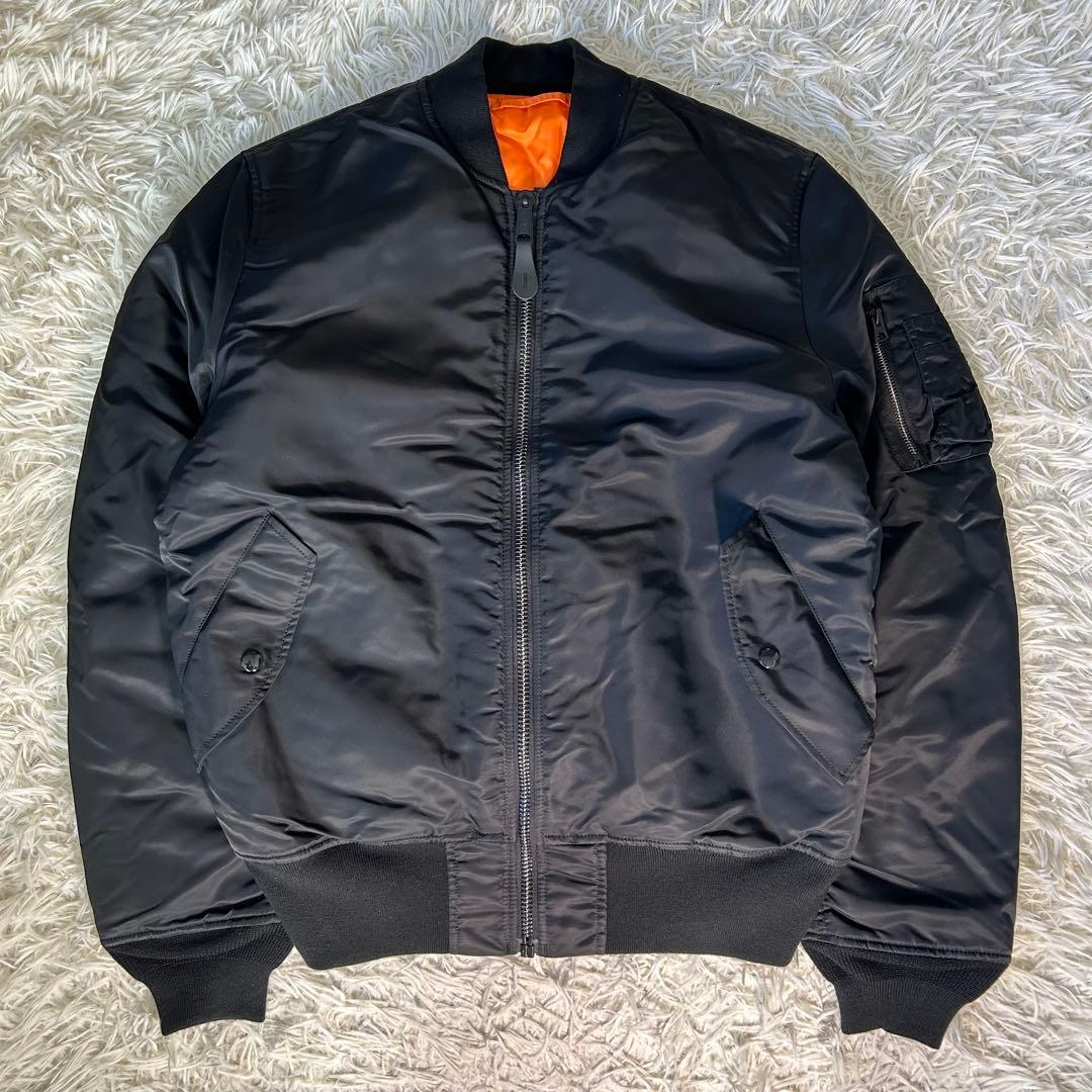 【美品】VALLEY APPAREL リバーシブル ma-1 ブラック　XL