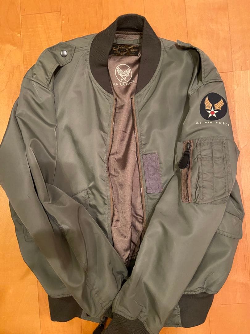 HOUSTON 米軍 L-2 フライトジャケット　 color：SAGE