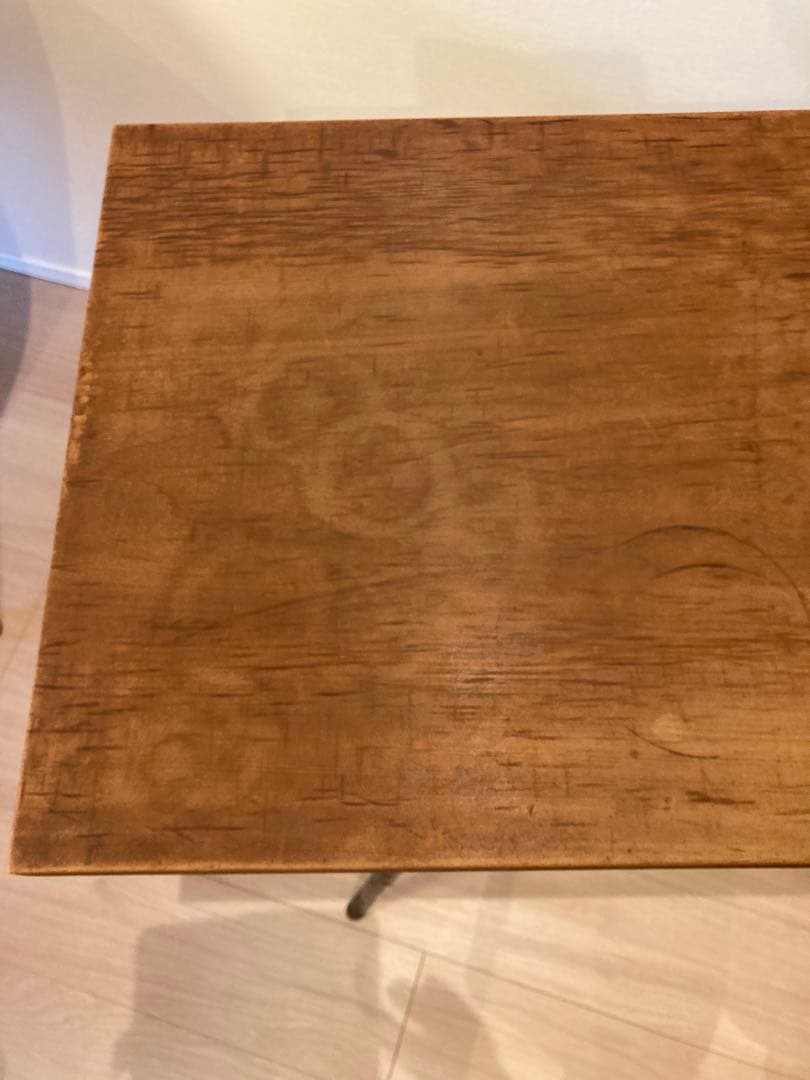 アイアン×無垢木製天板テーブル 作業台 デスク インダストリアルデザイン 工業系