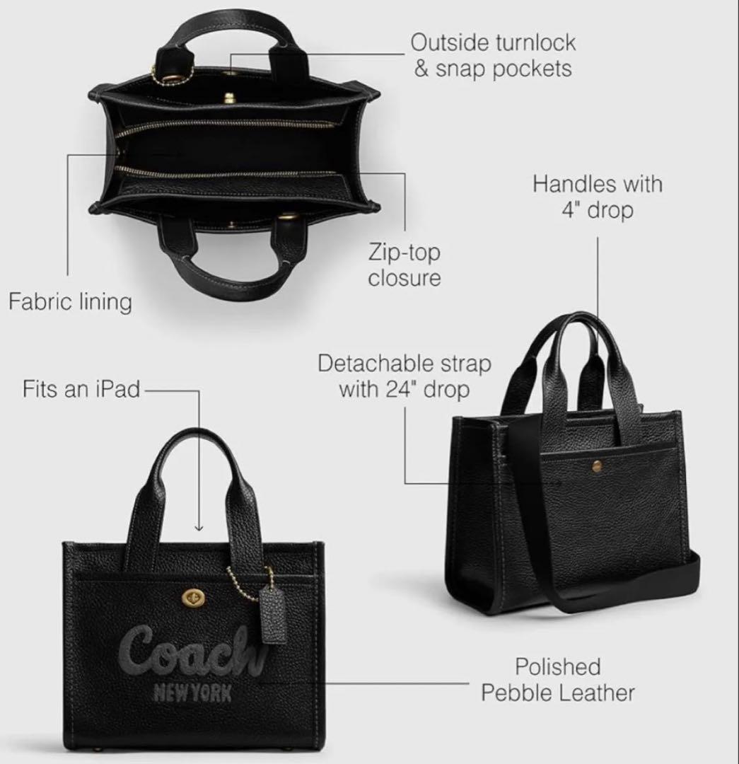 【新品未使用】COACH カーゴ トートバッグ 26 2way レザー