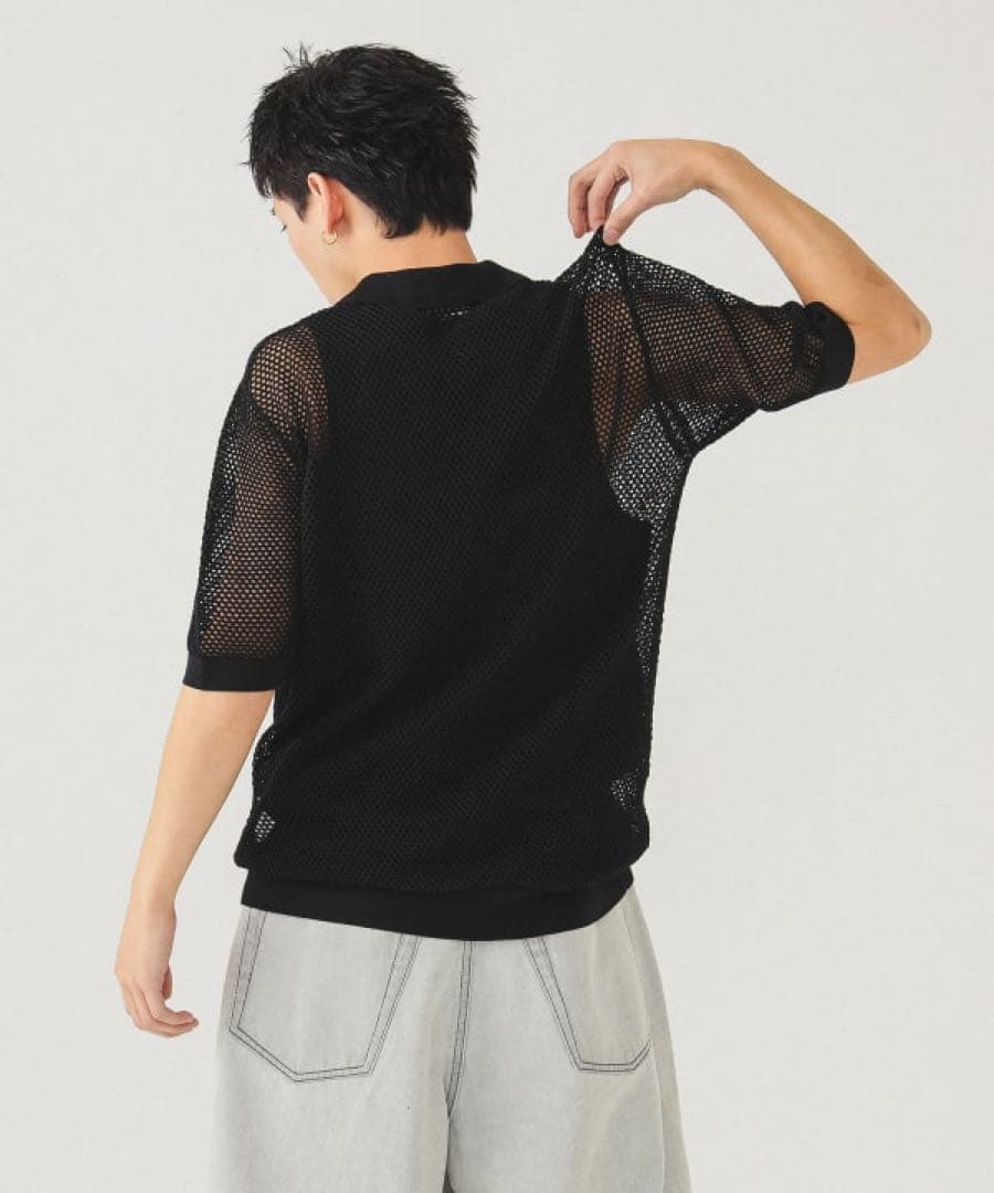 BEAMS別注【FRED PERRY / オープンニット　メッシュポロ】