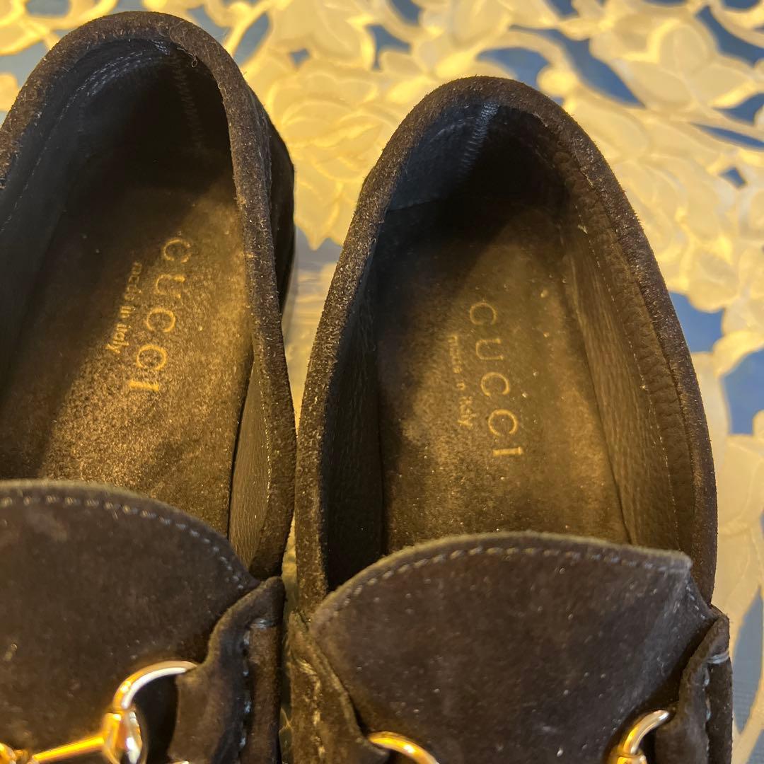GUCCI ブラックスエード ドライビングシューズ　サイズ36 C