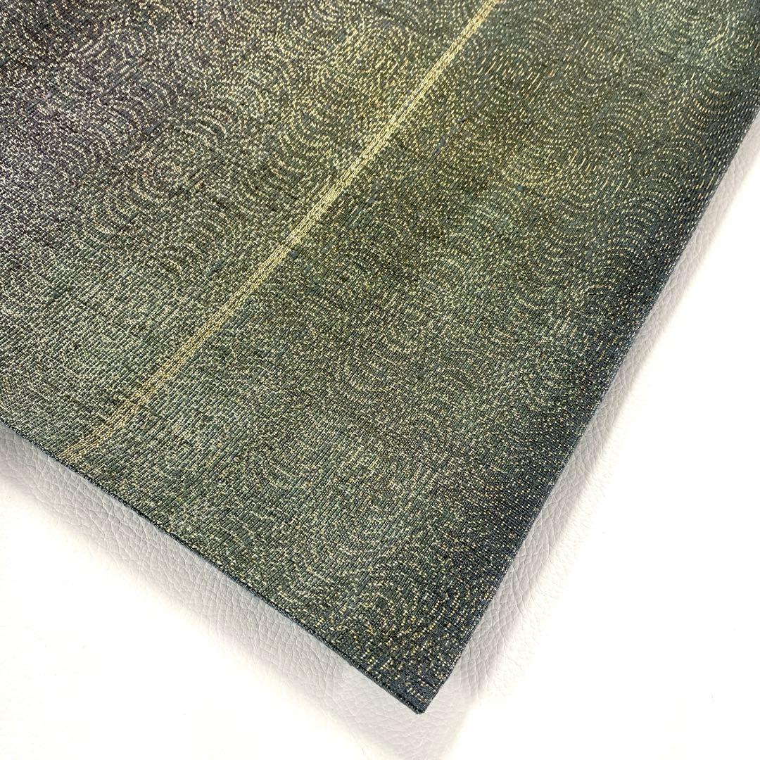 専用帯6132 ●染織の名門 しょうざん謹製 高級 正絹 生紬 太鼓六通 袋帯