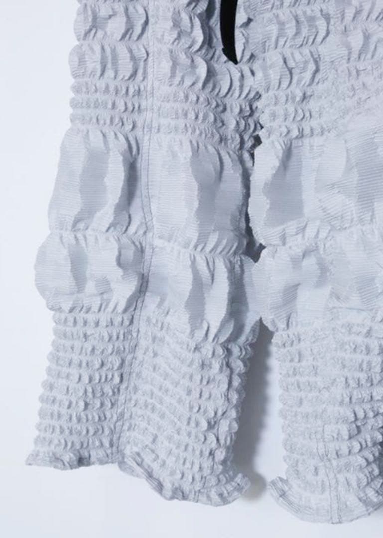 AKIKOAOKI アキコアオキ　ポップコーンプリーツパンツ