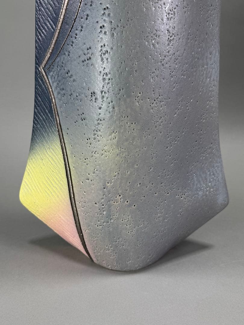 池坊　いけばな　清水焼　小林正明　陶器花器　華道具　高さ52cm 大作花器