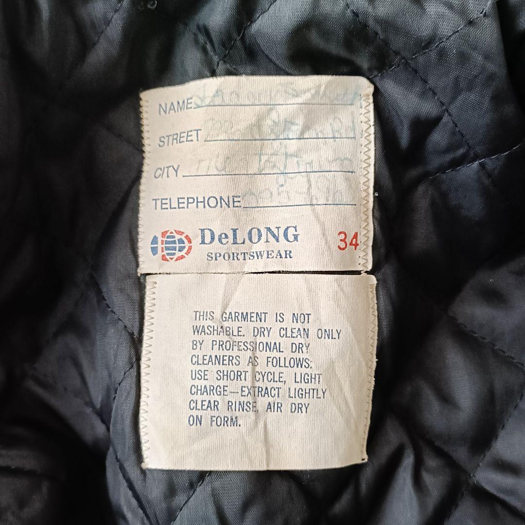 USA製 DeLong セーラーカラースタジャン レターマンジャケット 80年代