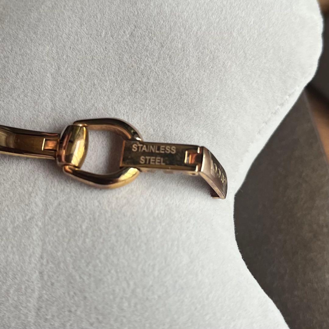 GUCCI Watch 139.5 3P ダイヤモンド シェル文字盤 PG 稼働