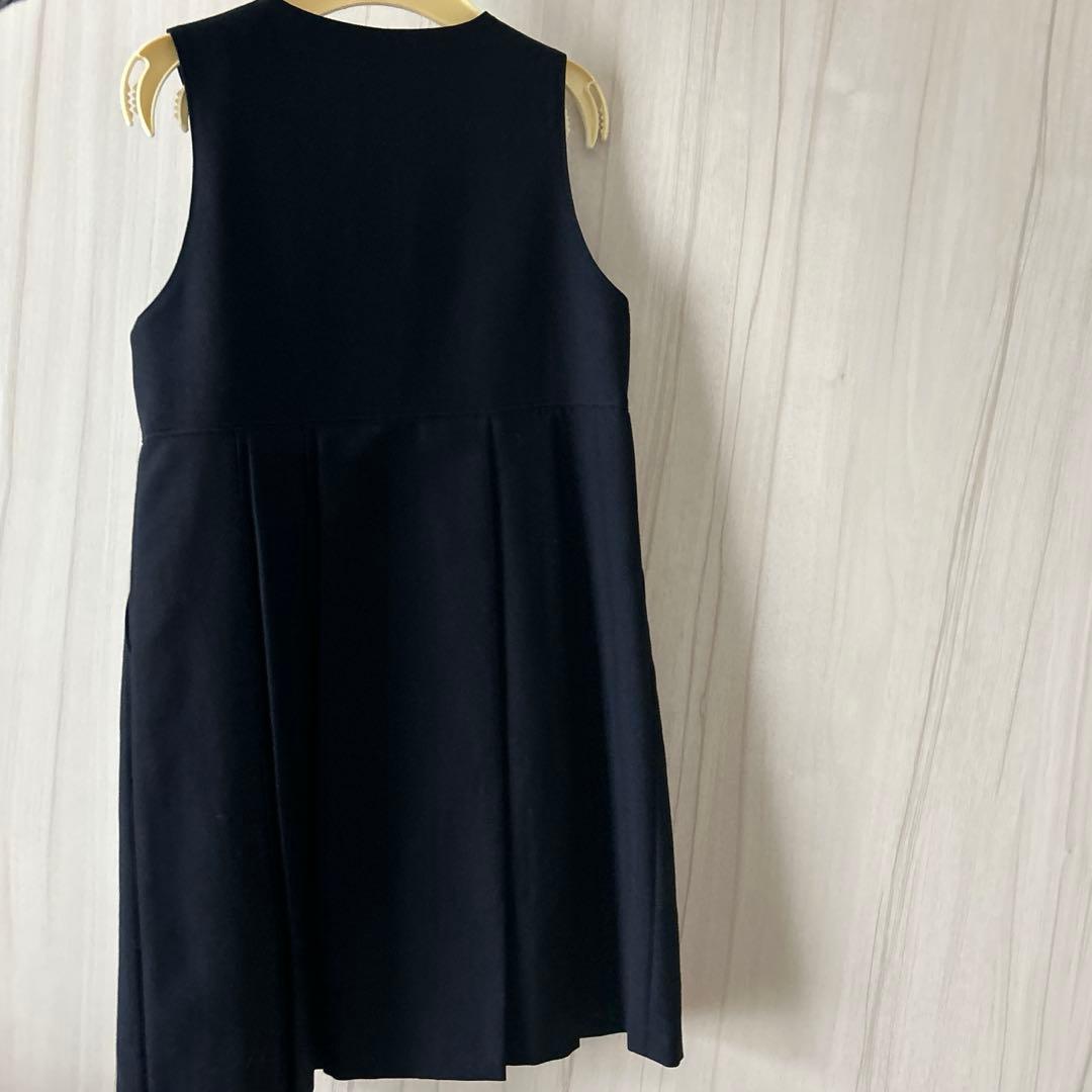 ミキハウス　紺色ジャンパースカート　お受験　面接　フォーマル