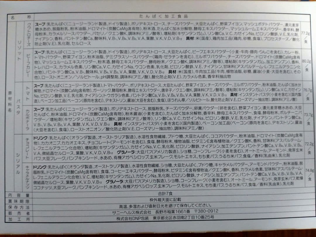 マイクロダイエット　リゾット・パスタ21食