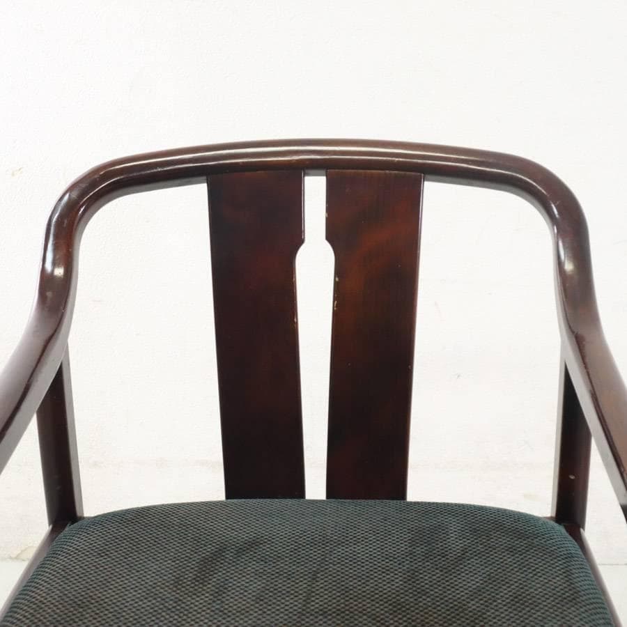 ２脚まとめ買い オールドカリモク ダイニングチェア アームチェア 曲木 ビンテー