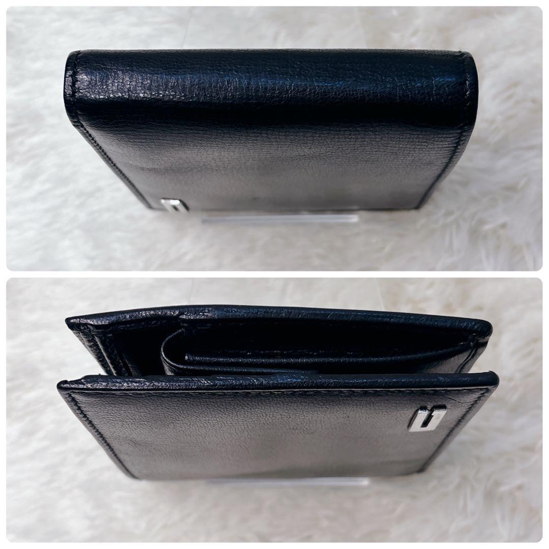 【美品・箱付き】GUCCI 二つ折り財布 G金具 Gロゴ コンパクト ウォレット