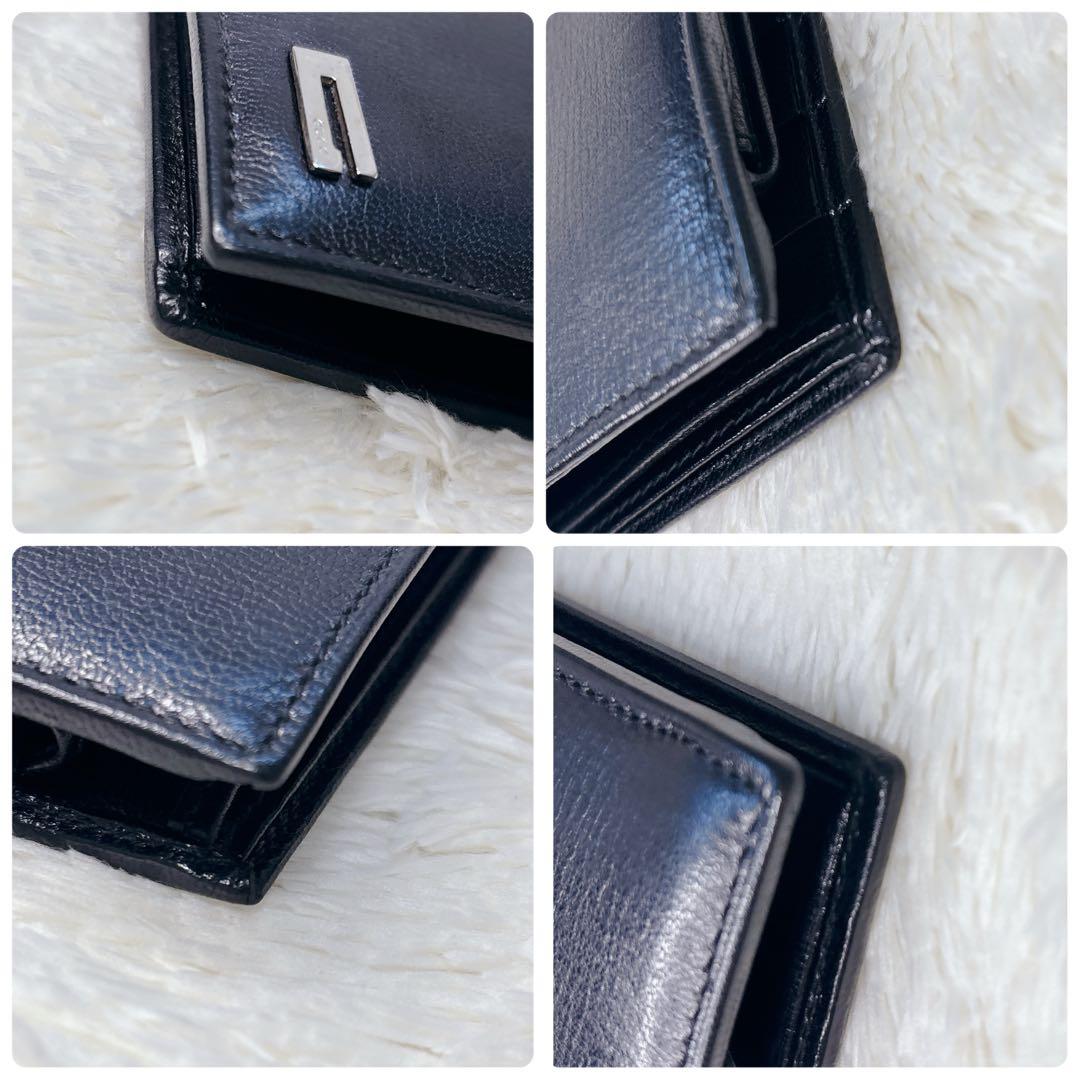 【美品・箱付き】GUCCI 二つ折り財布 G金具 Gロゴ コンパクト ウォレット