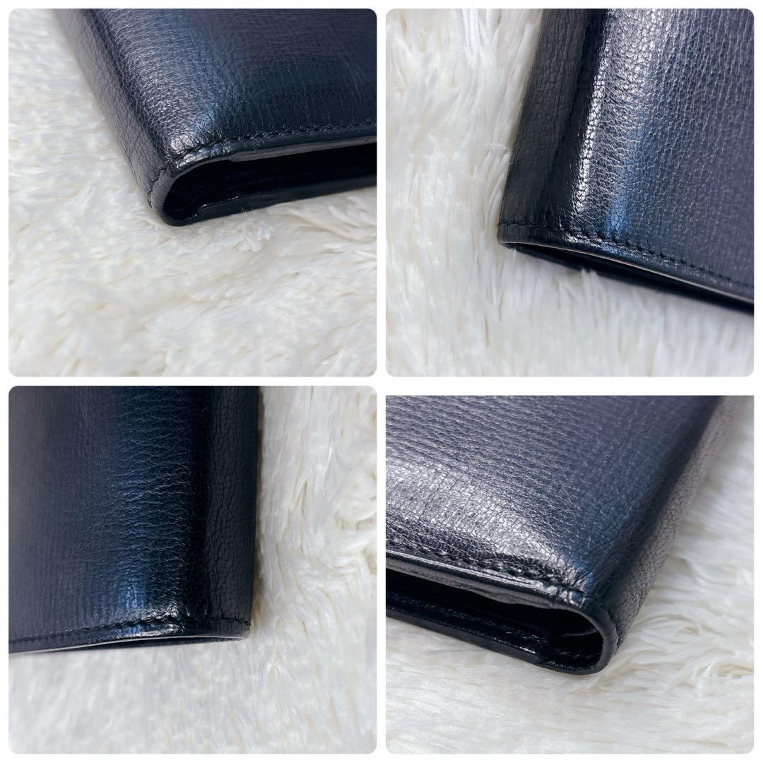 【美品・箱付き】GUCCI 二つ折り財布 G金具 Gロゴ コンパクト ウォレット