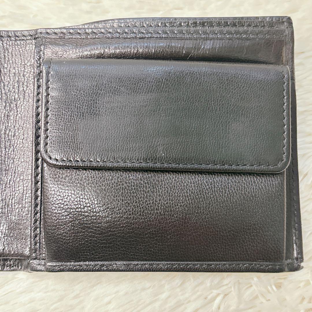 【美品・箱付き】GUCCI 二つ折り財布 G金具 Gロゴ コンパクト ウォレット