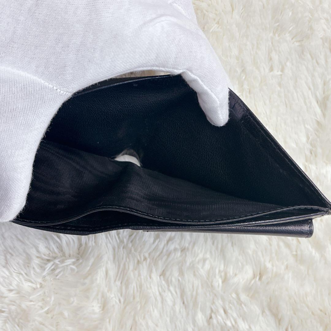 【美品・箱付き】GUCCI 二つ折り財布 G金具 Gロゴ コンパクト ウォレット