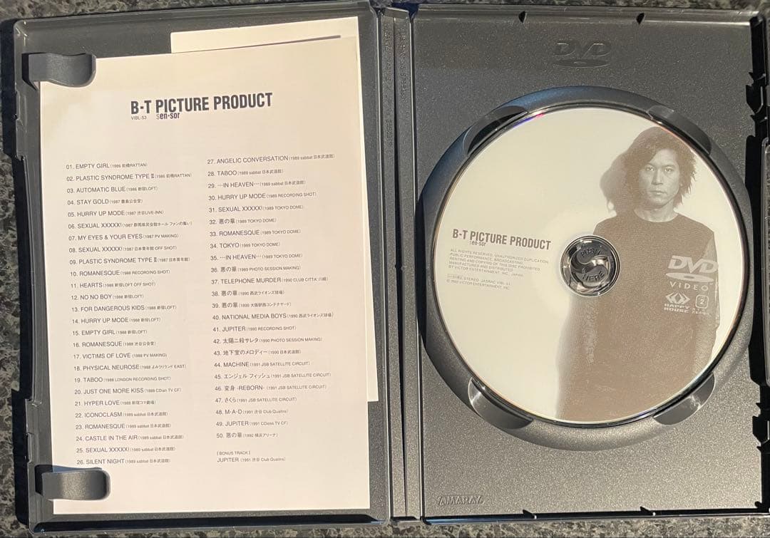 BUCK-TICK B-T～PICTURE PRODUCT DVD-BOX他２点