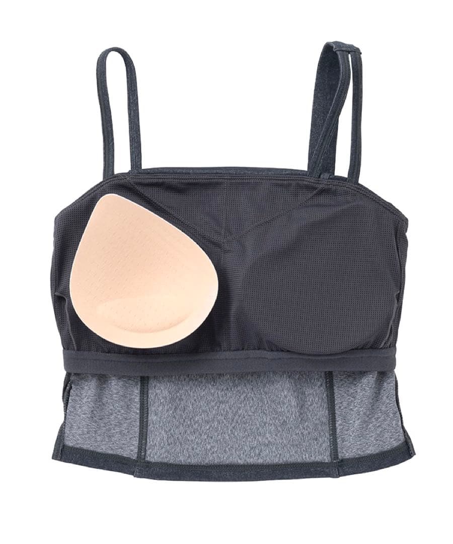 新品 SUKALA リブデニムショートキャミソール　Lサイズ