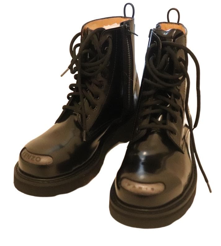 KENZOケンゾー 新品メンズレザーブーツ 43 95700円箱付き 黒 28