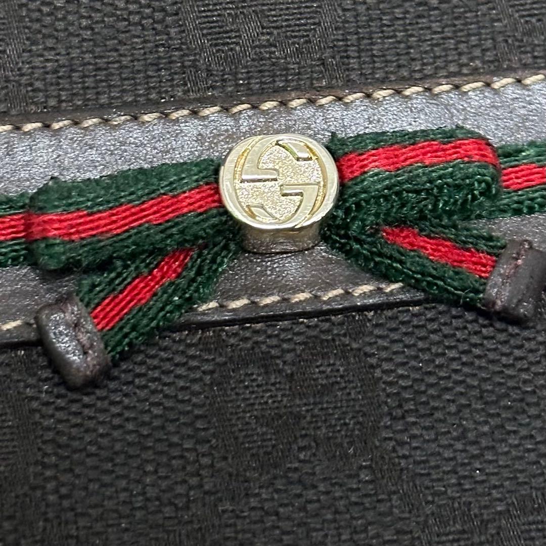 GUCCI 長財布　シェリーライン　インターロッキング　ラウンドファスナー　GG