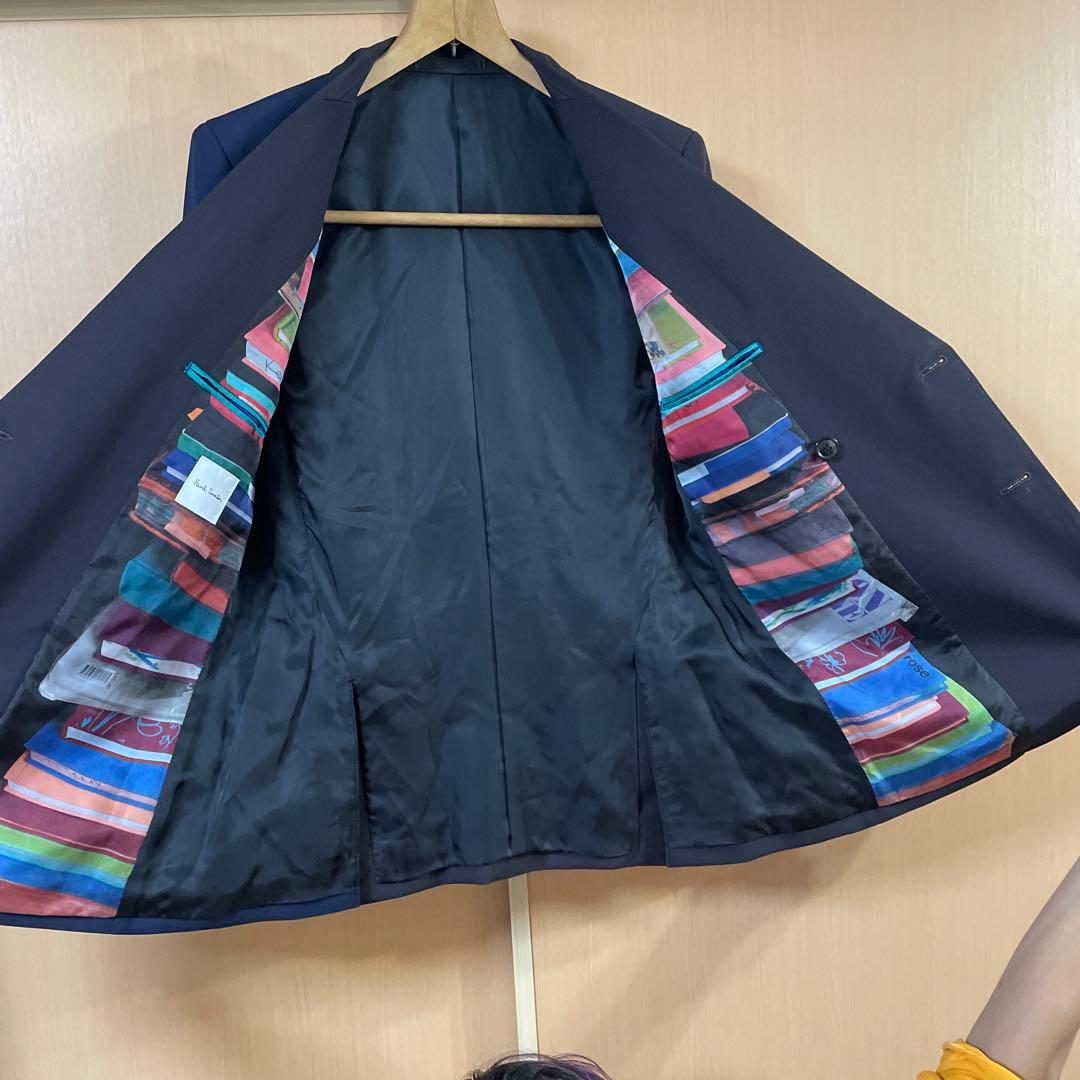 Paul Smithパリコレ出品作ネイビー ダブルブレスト スーツ セットアップ
